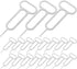 TEHAUX 300pcs Sim Card Eject Tool Pin Set Stainless Steel Mobile Phone