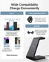 Intoval Wireless Charger - Charging Station for Samsung Galaxy Phone/Watch/Buds, Fit for Note 20/10, Galaxy Watch 4/3