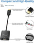 Moread DisplayPort (DP) to VGA Adapter, Gold-Plated Display Port to VGA Adapter (Male to Female) Compatible
