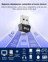 USB Bluetooth 5.3 Adapter for PC, Wireless Transmitter Receiver for Desktop, Laptop, Supports Windows 11/10/8.1/7