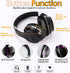 Wireless Bluetooth Headphones, Foldable Over Ear with Microphone, Noise Cancelling for Cellphone, PC, Home Office Travel