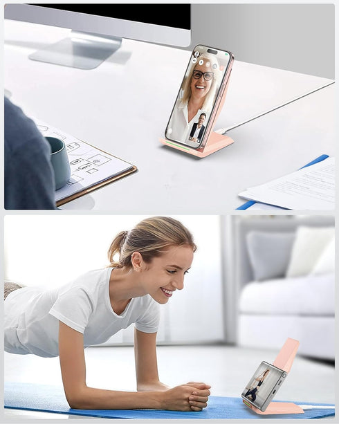 Wireless Charger with USB C Phone Charger, Qi Certified Charging Stand with PD Adapter for iPhone 15/14/13/12/11, Dock