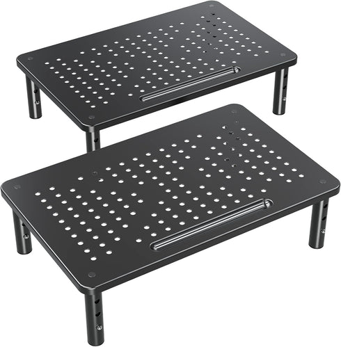 ELIVED 2 Pack Monitor Stand Riser - 3 Height Adjustable Monitor Stand
