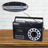 HANNLOMAX HX-601K Portable Bluetooth AM/FM Radio Cassette Recorder, Records from Built-in Mic or Radio, AC/DC (Black)