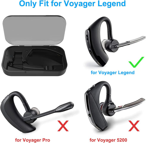 Power Charging Case Compatible with Plantronics Voyager Legend Headset, 2 in 1 Portable Charge Case with LED Indicator Compatible with Voyager Legend Headset