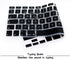 HRH Spanish Silicone Keyboard Cover for MacBook Air 13, MacBook Pro 13/15/17, iMac - Black Protector