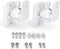 HomeMount Speaker Wall Mount Brackets Kit, Surround Speaker Wall Mounts, Holds up to 8 lbs, 2 Pack, White