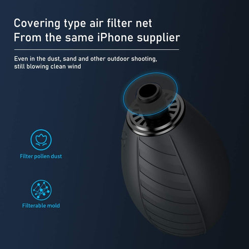 VSGO Soft Tip Strong Air Blower, Single Air Intake Camera Lens Blower with Self-Suction Cup for Various Uses