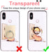 EI Sonador (2 Cat Phone Ring Holder - Clear Cell Phone Ring Holder Transparent Stand Finger Grip Black Cat)