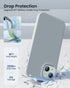 iPhone 15 Case, Silicone Phone Case with Military Grade Drop Protection, Shockproof Cover - Blue Grey