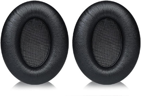 Sennheiser HD201 HD201S HD206 HD180 Ear Pads - Black Protein Leather Replacement Accessories for Resilient Comfort.