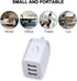 USB Wall Charger Adapter 18W/3Amp Fast Multiple 3-Ports Plug Charger Block Cube Box USB Brick Charging Base Compatible