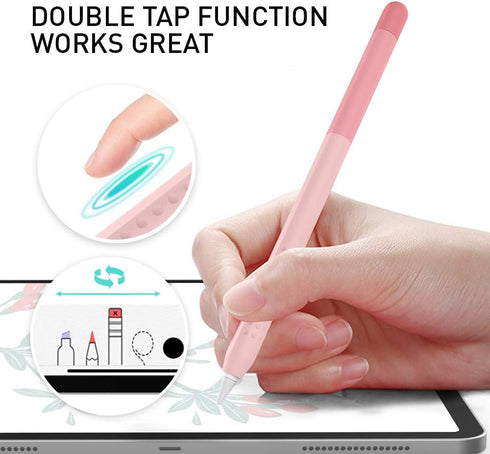 Delidigi Case for Apple Pencil Pro (2024) and Apple Pencil 2nd Generation, Gradient Color Silicone Protective Cover