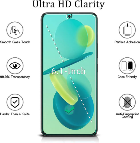 MAYtobe (2 Pack) Tempered Glass for Samsung Galaxy S22 5G - Anti Fingerprint, Anti-scratch, Easy to Install