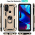 Moto G Pure Phone Case with HD Screen Protector, Military Grade Protective Cases with Ring for Moto G Power 2022