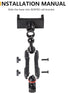 Dash Mount Phone Holder, Compatible with 2012-2023 Jeep Wrangler JK JL Gladiator JT 2021 2022 2023 2024 New Ford Bronco