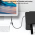 USB Y Splitter Cable: 1 Male to 2 Female USB Extension for Charger & Data Transfer - Compatible with Car, Laptop, TV,