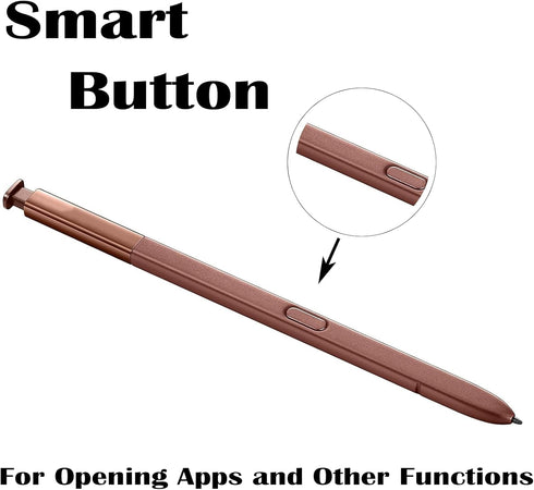 Brown Galaxy Note 9 Stylus Pen with Bluetooth Function, Replacement for Samsung Galaxy Note 9 N960 All Versions