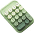 Typewriter Style Number Keypad, Wireless 2.4G/Bluetooth/USB-C Rechargeable Numeric Pad, 18-Key NKRO Retro Round Keycaps