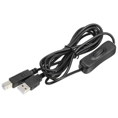 MECCANIXITY USB Printer Cable with ON/Off Switch 2 Meter Male to USB