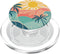 Retro Summer Vibe Designs Retro Summer Vibes | Beach Palm and Sun Design PopSockets PopGrip for