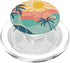 Retro Summer Vibe Designs Retro Summer Vibes | Beach Palm and Sun Design PopSockets PopGrip for