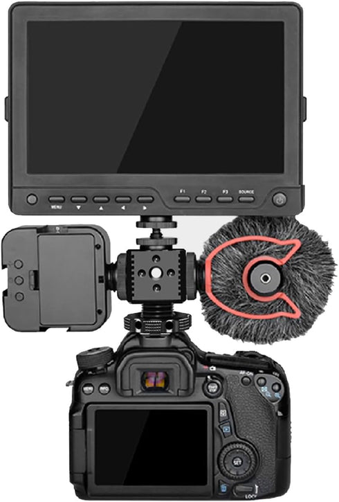 Cold Shoe Mount Adapter,Cold Shoe Extension - Triple Shoe Mount Extender for Camera,Monitor,Flash Accessories, Bracket
