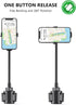 Esoulk 11 Car Cup Phone Holder, Car Phone Holder Cup Holder with Long Arm, Goose Neck Cupholder Phone Holder