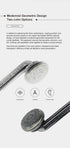 3.5mm Moondrop Nice Buds Flat-Headed Earbuds with Stereo Plug (Black Transparent with Mic)