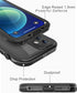 Waterproof Case for iPhone 12 Mini, Full Body Shockproof Case with Screen Protector, Dust Proof Cover (Black)