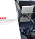 Macally Car Seat Rail Mount, Adjustable Gooseneck Tablet and Phone Holder for Vehicles