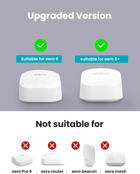 DG-Direct Wall Mount Holder for eero 6 and eero 6+ Router Mesh Wi-Fi System, 2 Pcs