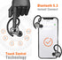 Wireless Bluetooth Earbuds for Small Ears, Canal Running Headphones with Microphone, IPX7 Waterproof, Noise Isolation