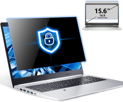 FILMEXT 15.6 inch Laptop Privacy Screen Filter, Anti-Spy, Anti-Glare, Anti Blue Light for Asus, Acer, Dell, Toshiba