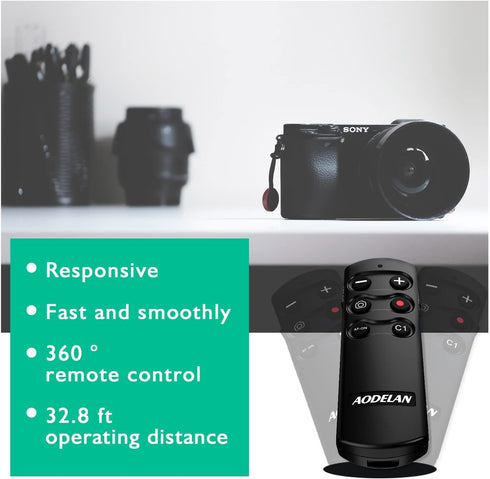 Wireless Shutter Release Camera Remote Control for Sony A7 III, A7R III, A6100, A6400, A6600, RX100 VII, RX0 II, A7R