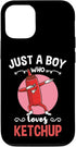 Hiking Lover Design Just A Boy Who Loves Ketchup Case for iPhone 12/12 Pro