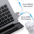 USB C Extender for MacBook, Afterplug 2-Port Type C Male to Female Extension Adapter, 240W PD, 8K Video