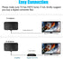 KANGYUE TV,360Reception,Support 4K 1080p 10ft Digital TV Antenna,Antenna for Smart Smart Television,Signal