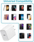 REKNA 4-Pack, 17/16/15/15 Pro/15 Max/15 S24/S24+/S24U Fast Charger USB C, Type C Ports Plug Wall Charger, Fast Charger