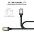 Zazalon 4k 50 2.0 4K@60Hz, 3D, PS4/5,Projector, HDMI Cable FT,High Speed HDMI Cord, Support ARC, HDR, Ethernet