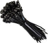 GTSE 100 Pack Black Screw Mount Head Zip Ties, 4" x 0.1", Zip Ties with Screw Hole