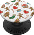 Christmas Gingerbread Pattern Cookie PopSockets Standard PopGrip