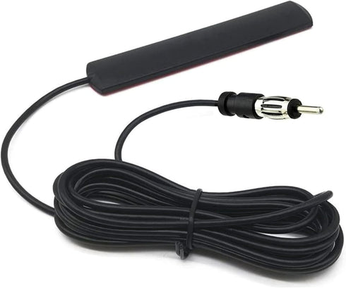 Universal Car Radio Antenna - Hidden Adhesive Mount Patch for FM AM Stereo Media Receiver Player
