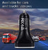 BANVIE USB C Car Charger with LED Voltage Display, 30W 2-Port Fast Charging Adapter for iPhone, Samsung, Pixel