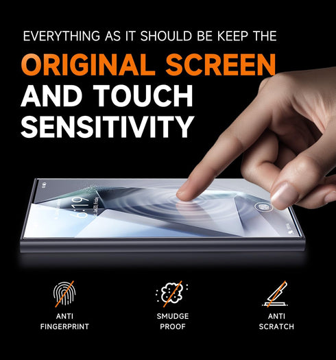 Samsung Galaxy S24 Ultra Magic John 2 Pack Tempered Glass Screen Protector, HD Clear, Bubble Free, Easy Install, Auto