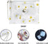Case for Fujifilm Mini 12/11/9/8 Instant Camera, Protective Bag with Transparent Shoulder Strap (Real Flower - Pink)