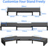 2 48.2" 44 lbs Pholiten Dual Monitor Stand Riser for MonitorsDesktop Monitor Stand with Adjustable Length and Swivel
