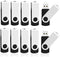 KOOTION 10 X 1GB USB Flash Drive 1gb Flash Drive Swivel Thumb Drive