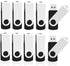 KOOTION 10 X 1GB USB Flash Drive 1gb Flash Drive Swivel Thumb Drive