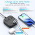 Power Strip with USB C, 3 Outlets, 4 USB Ports (22.5W/4.5A), 5ft Braided Extension Cord, Black Non Surge Protector